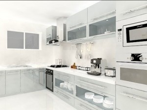 photorealistic kitchen scene 0005 3D Model