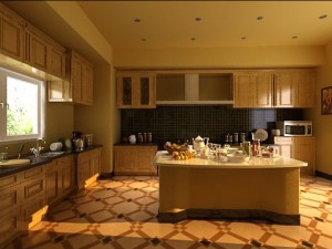 photorealistic kitchen scene 0007 3D Model