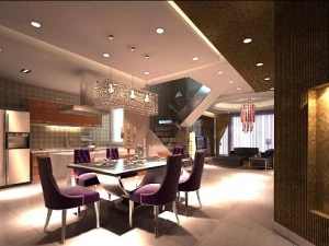 ruang makan fotorealistik 0011 Model 3D