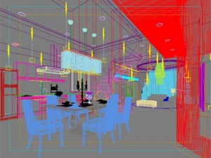 photorealistic dining room 0011 3D 모델