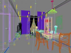 photorealistic dining room 0013 3D Model