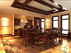 photorealistic dining room 0014 Modelo 3D