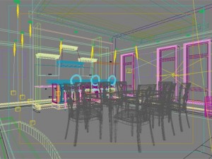 photorealistic dining room 0014 3D-Modell