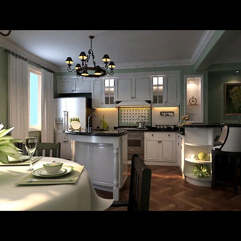 photorealistic dining room 0015 3D Model .c4d .max .obj .3ds .fbx .stl .blend 