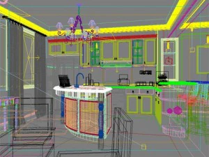 photorealistic dining room 0015 3D Model