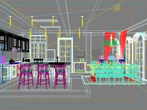 photorealistic dining room 0016 3D Model