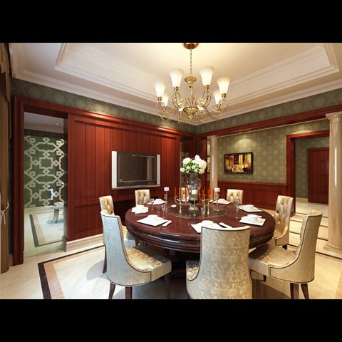 photorealistic dining room 0018 Modelo 3D .c4d .max .obj .3ds .fbx .stl .blend 