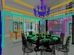 photorealistic dining room 0018 3D Model