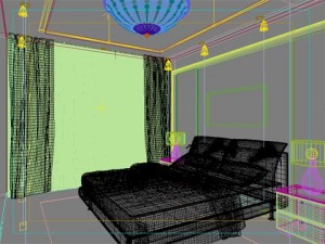 photorealistic bedroom 0001 3D Model
