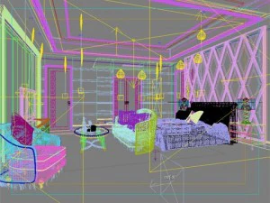 photorealistic bedroom 0004 3D Model