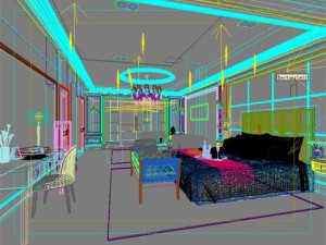 photorealistic bedroom 0005 3D Model