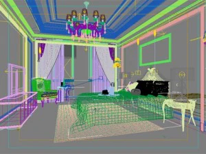 photorealistic bedroom 0006 3D Model