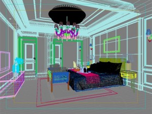 photorealistic bedroom 0009 3D Модель