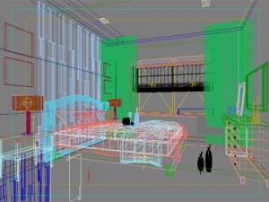 photorealistic bedroom 0010 3D-Modell
