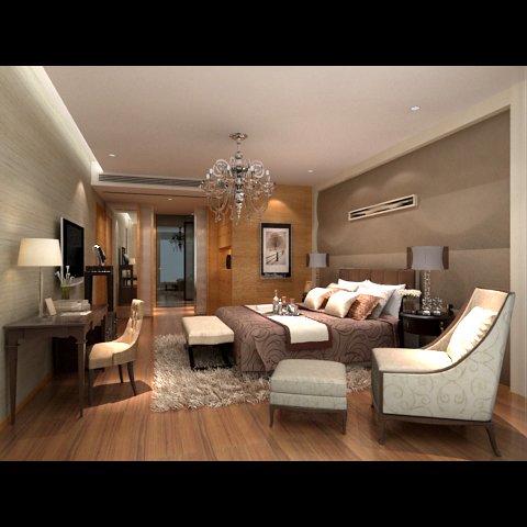 photorealistic bedroom 0011 Modèle 3D .c4d .max .obj .3ds .fbx .stl .blend 