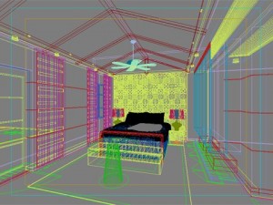 photorealistic bedroom 0014 3D Model