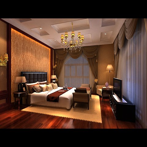 photorealistic bedroom 0015 Modello 3D .c4d .max .obj .3ds .fbx .stl .blend 