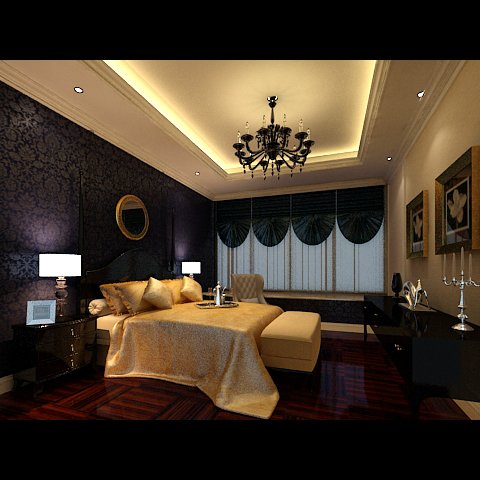 photorealistic bedroom 0016 3D 모델 .c4d .max .obj .3ds .fbx .stl .blend 