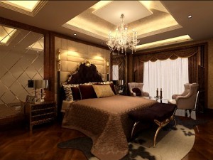 photorealistic bedroom 0017 3D Model