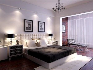 사실적인 침실 0021 3D 모델