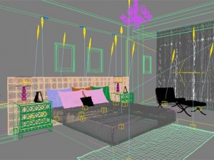 photorealistic bedroom 0021 3D Модель