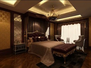 fotorealistische slaapkamer 0018 3D Model