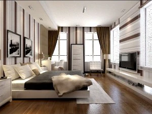 फोटोरिअलिस्टिक बेडरूम 0022 3D मॉडल