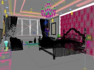 photorealistic bedroom 0023 3D Model