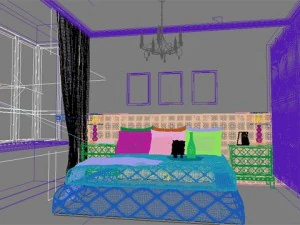 photorealistic bedroom 0024 3D Model