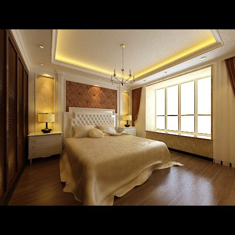 photorealistic bedroom 0026 3D Model .c4d .max .obj .3ds .fbx .stl .blend 