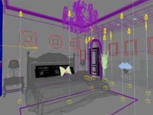 photorealistic bedroom 0027 3D Model