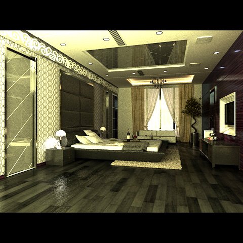 photorealistic bedroom 0036 Model 3D .c4d .max .obj .3ds .fbx .stl .blend