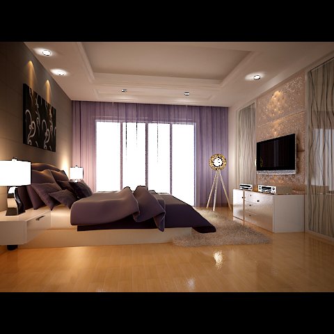 photorealistic bedroom 0037 3Dモデル .c4d .max .obj .3ds .fbx .stl .blend 