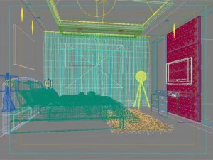 photorealistic bedroom 0037 3D Model