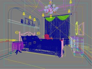 photorealistic bedroom 0039 3D Модель