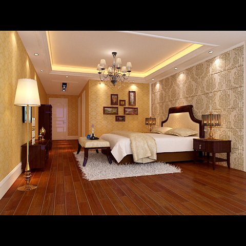photorealistic bedroom 0040 3D 모델 .c4d .max .obj .3ds .fbx .stl .blend 