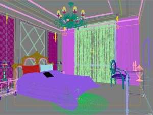 photorealistic bedroom 0044 3D Model
