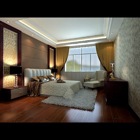 photorealistic bedroom 0046 3D 모델 .c4d .max .obj .3ds .fbx .stl .blend 