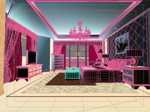 photorealistic bedroom 0048 3D Model