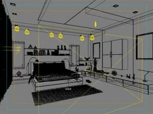 photorealistic bedroom 0052 3D Model