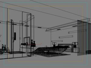 photorealistic bedroom 0053 3D Model
