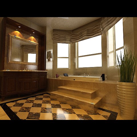 photorealistic bathroom 0007 Modello 3D .c4d .max .obj .3ds .fbx .stl .blend 