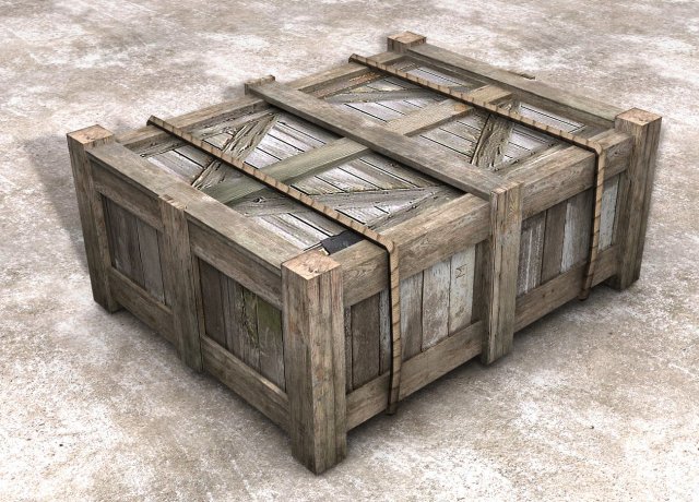 woodbox01 3D Модель .c4d .max .obj .3ds .fbx .stl .blend 