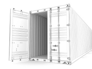 40 feet high cube msc shipping container 3D Model