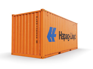 20 feet hapag-lloyd standard shipping container Modelo 3D