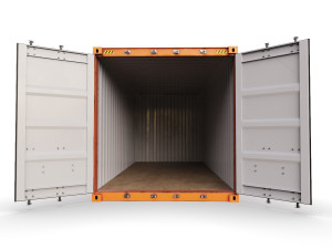 20 feet hapag-lloyd standard shipping container Modelo 3D
