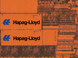 20 feet hapag-lloyd standard shipping container 3D Model