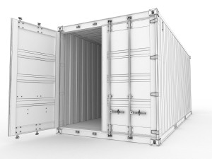 20 feet hapag-lloyd standard shipping container Modelo 3D