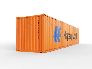 40 feet hapag-lloyd standard shipping container 3D Model