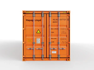 40 feet hapag-lloyd standard shipping container 3D Model